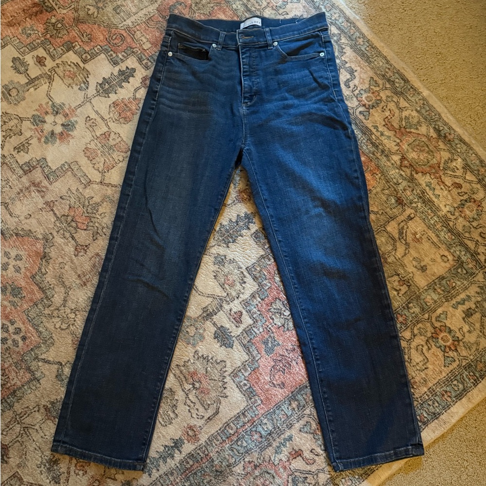 Women’s Loft jeans, size 4, cropped straight leg